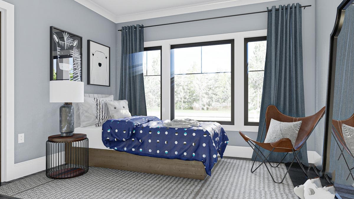 Plan 623035DJ: New American House Plan with Bonus Room and Sports Court Options - Image #14 - Bungalow, Country, Craftsman, New American, Northwest