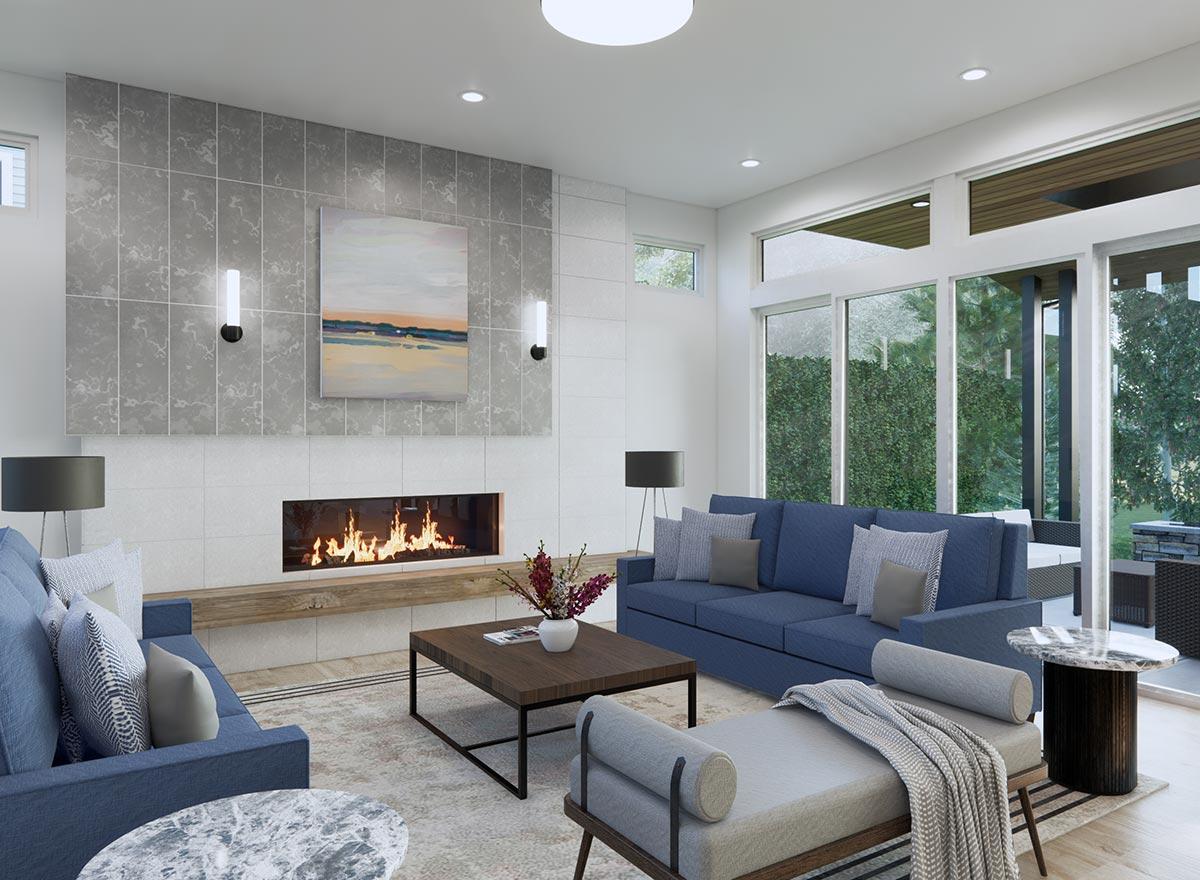 Plan 23905JD: Modern Northwest House Plan with Den and Guest Bedroom - Image #7 - Contemporary, Mid Century Modern, Modern, Northwest, Prairie