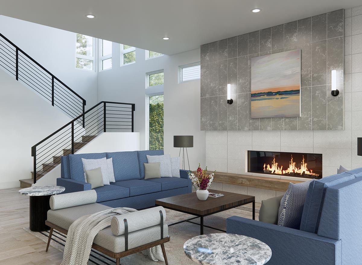 Plan 23905JD: Modern Northwest House Plan with Den and Guest Bedroom - Image #8 - Contemporary, Mid Century Modern, Modern, Northwest, Prairie