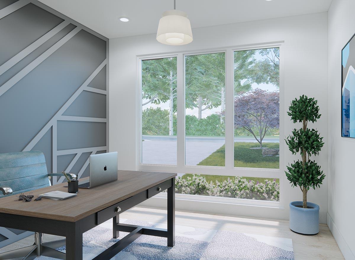 Plan 23905JD: Modern Northwest House Plan with Den and Guest Bedroom - Image #13 - Contemporary, Mid Century Modern, Modern, Northwest, Prairie