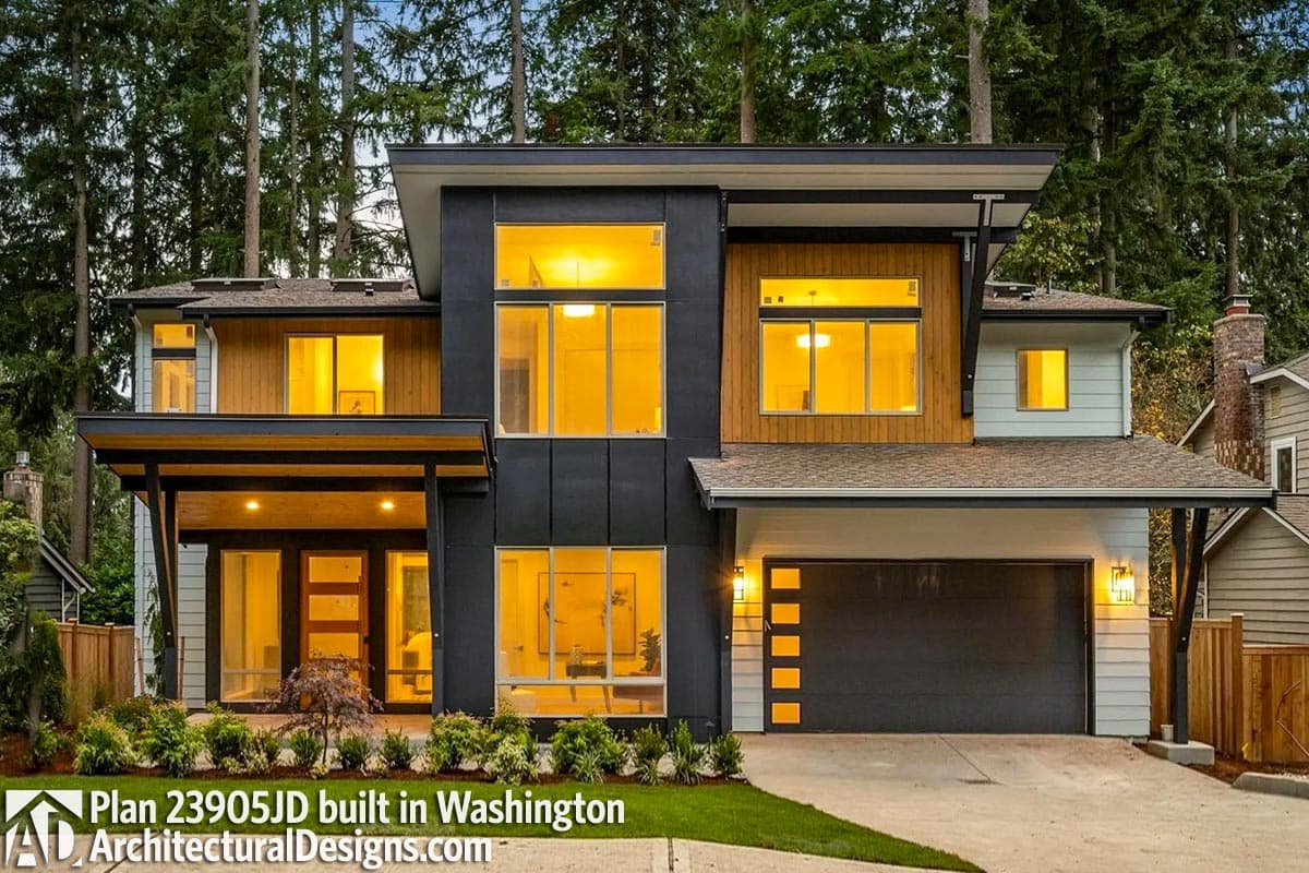 build gallery item - House Plan 23905JD comes to life in Washington!