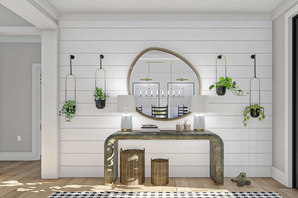 Plan 623037DJ: 4-Bed Modern Farmhouse Plan with a Split Bedroom Layout and a Vaulted Great Room - Image #8 - Country, Farmhouse, Modern Farmhouse, New American, Southern