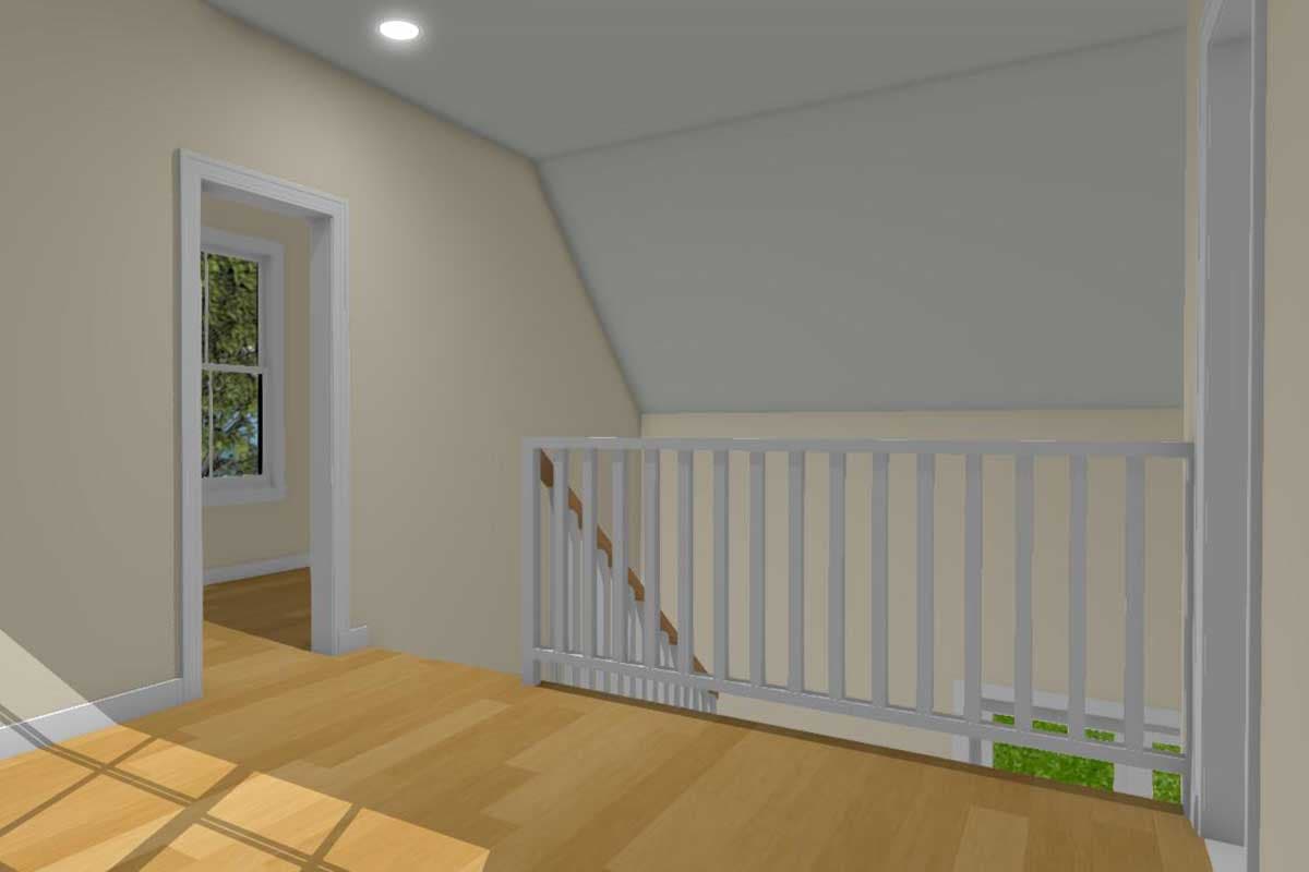 Plan 430811SNG: Tiny Country Cottage with Loft - Image #8 - Cabin, Cottage, Country, Rustic