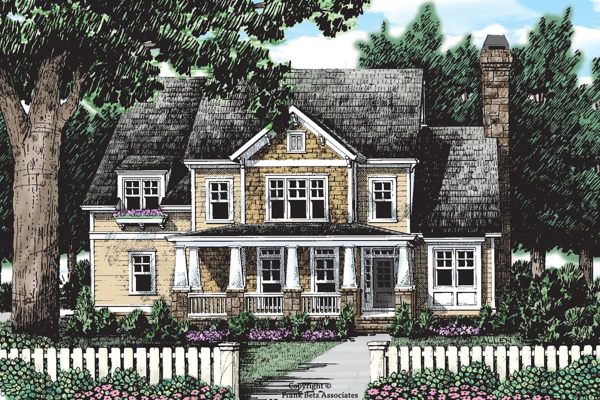 Plan 710404BTZ: Classic 4-Bed Craftsman with Wraparound Porch