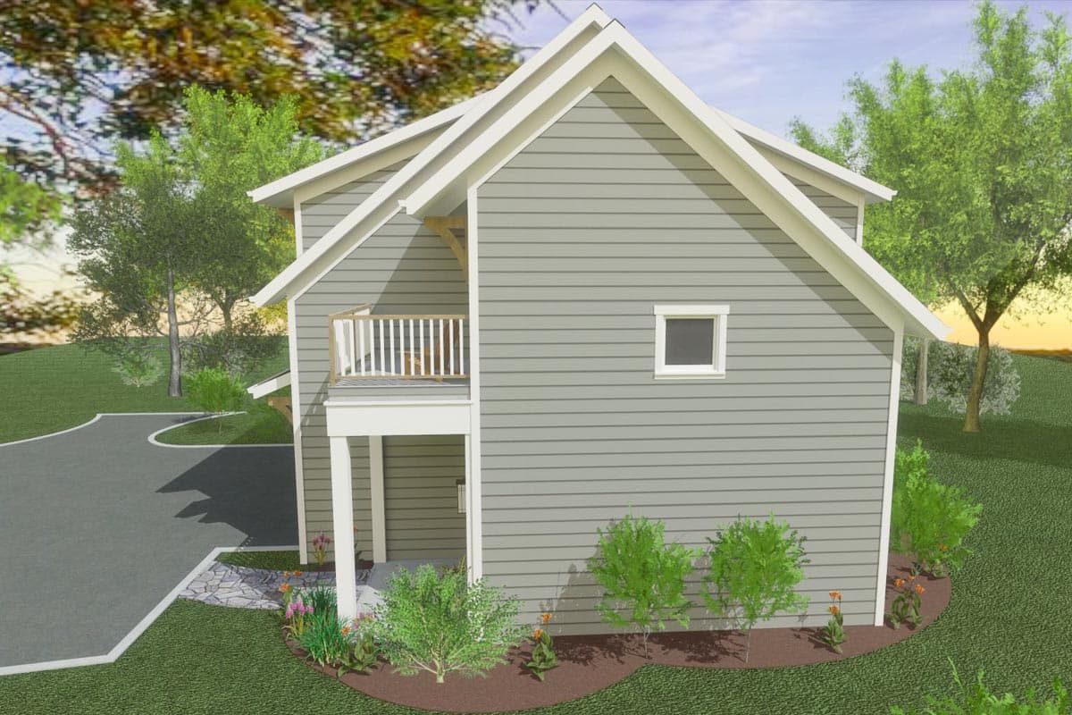 Plan 765033TWN: Craftsman Carriage House Plan with Extra-Deep Garage - 1085 Sq Ft - Image #6 - Carriage, Colonial, Country, Southern, Traditional