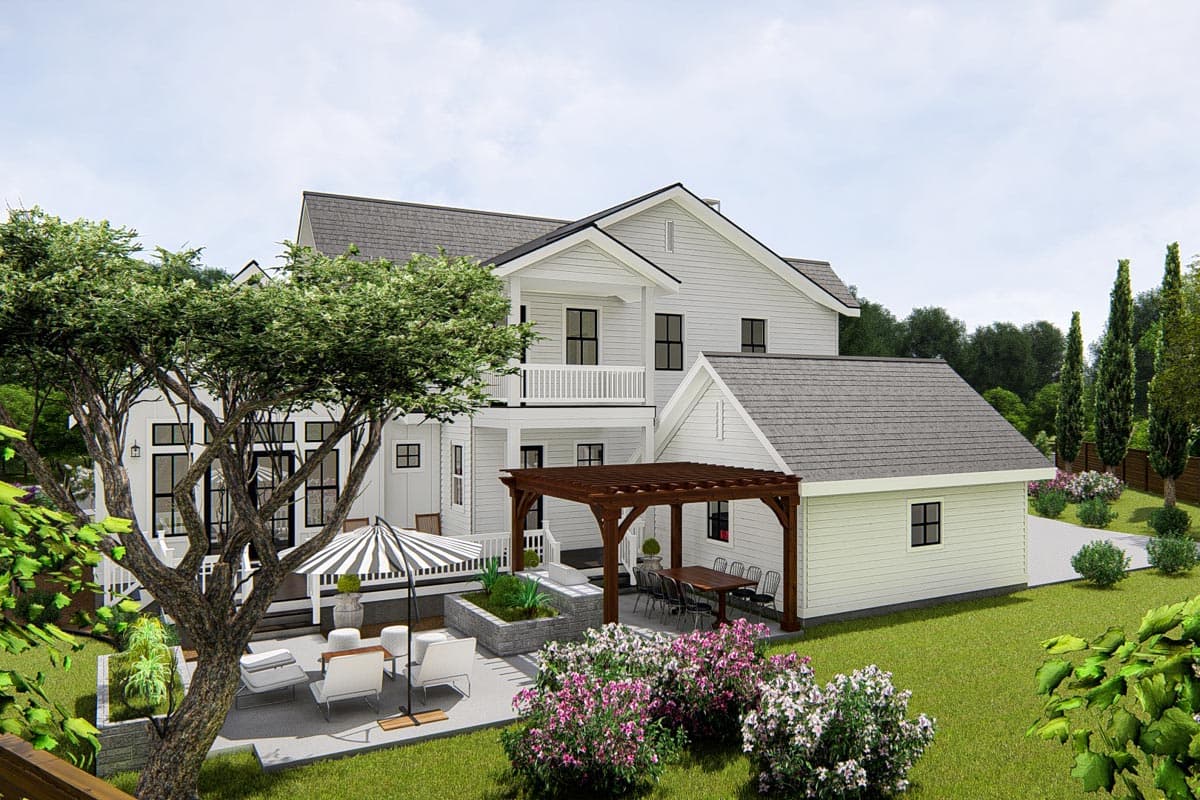 Plan 25422TF: Modern Farmhouse with Upstairs Living Room and 2-Car Detached Garage - Image #6 - Country, Craftsman, Farmhouse, Modern Farmhouse, New American