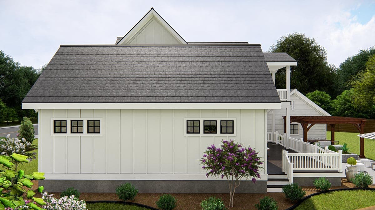 Plan 25422TF: Modern Farmhouse with Upstairs Living Room and 2-Car Detached Garage - Image #8 - Country, Craftsman, Farmhouse, Modern Farmhouse, New American