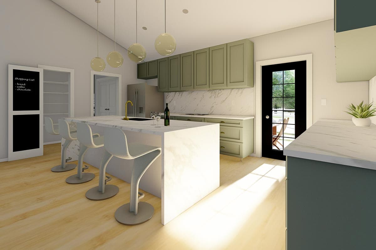 Plan 67815MG: One-Level Craftsman House Plan with Flex Room - 1232 Sq Ft - Image #7 - Cottage, Country, Craftsman, Ranch, Traditional