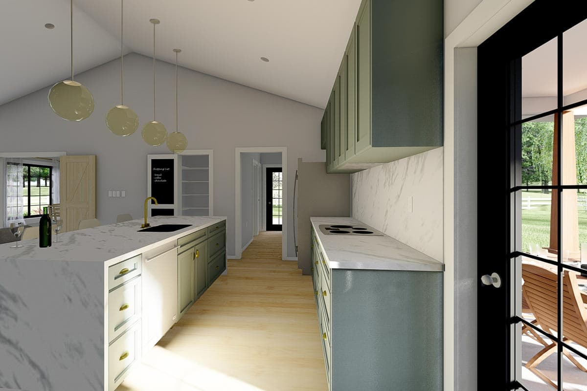 Plan 67815MG: One-Level Craftsman House Plan with Flex Room - 1232 Sq Ft - Image #8 - Cottage, Country, Craftsman, Ranch, Traditional