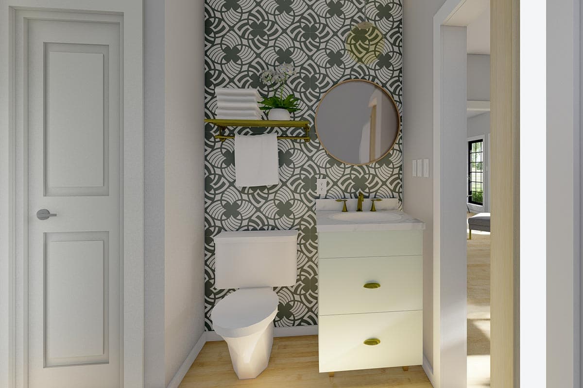 Plan 67815MG: One-Level Craftsman House Plan with Flex Room - 1232 Sq Ft - Image #13 - Cottage, Country, Craftsman, Ranch, Traditional