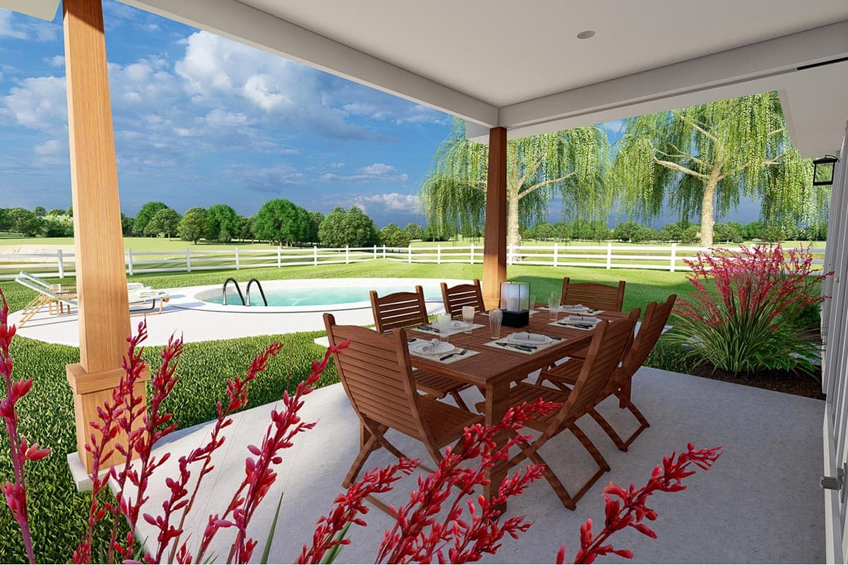 Plan 67815MG: One-Level Craftsman House Plan with Flex Room - 1232 Sq Ft - Image #5 - Cottage, Country, Craftsman, Ranch, Traditional