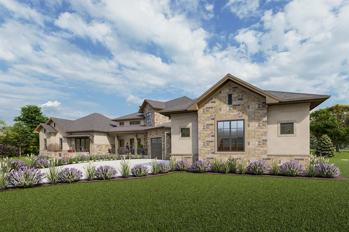 Plan 64480SC: Spacious 2-Story Home Plan with Option to Finish Lower Level - 5140 Sq Ft - Image #5 - Craftsman, Hill Country, Mountain, Prairie