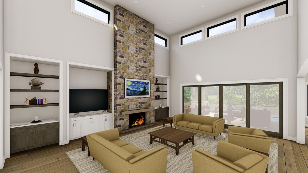 Plan 64480SC: Spacious 2-Story Home Plan with Option to Finish Lower Level - 5140 Sq Ft - Image #13 - Craftsman, Hill Country, Mountain, Prairie