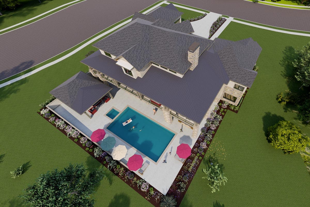 Plan 64480SC: Spacious 2-Story Home Plan with Option to Finish Lower Level - 5140 Sq Ft - Image #20 - Craftsman, Hill Country, Mountain, Prairie