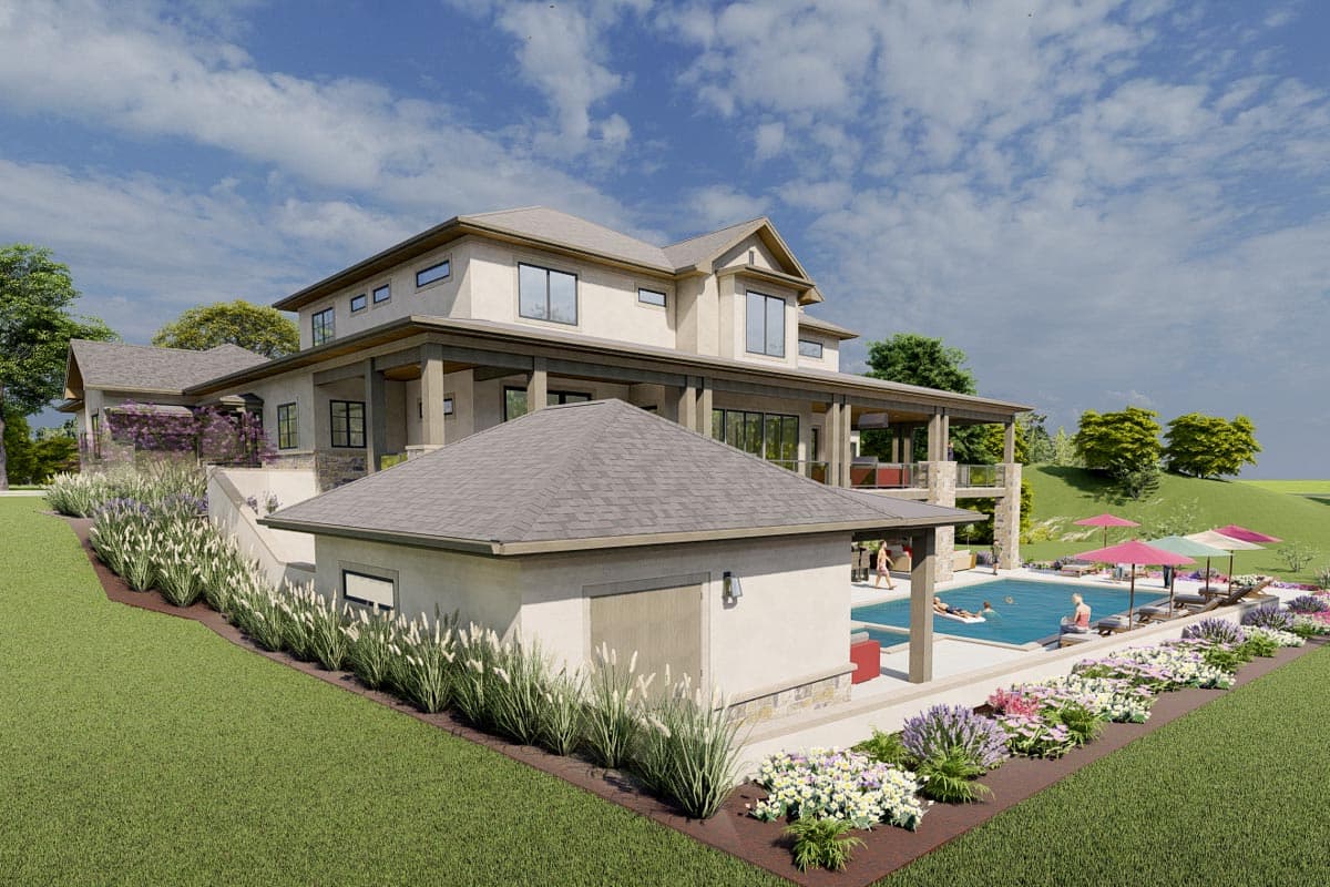 Plan 64480SC: Spacious 2-Story Home Plan with Option to Finish Lower Level - 5140 Sq Ft - Image #22 - Craftsman, Hill Country, Mountain, Prairie