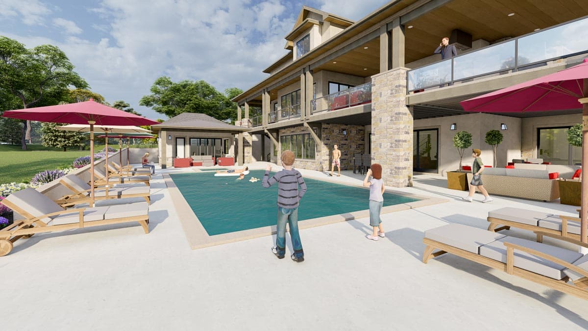 Plan 64480SC: Spacious 2-Story Home Plan with Option to Finish Lower Level - 5140 Sq Ft - Image #24 - Craftsman, Hill Country, Mountain, Prairie