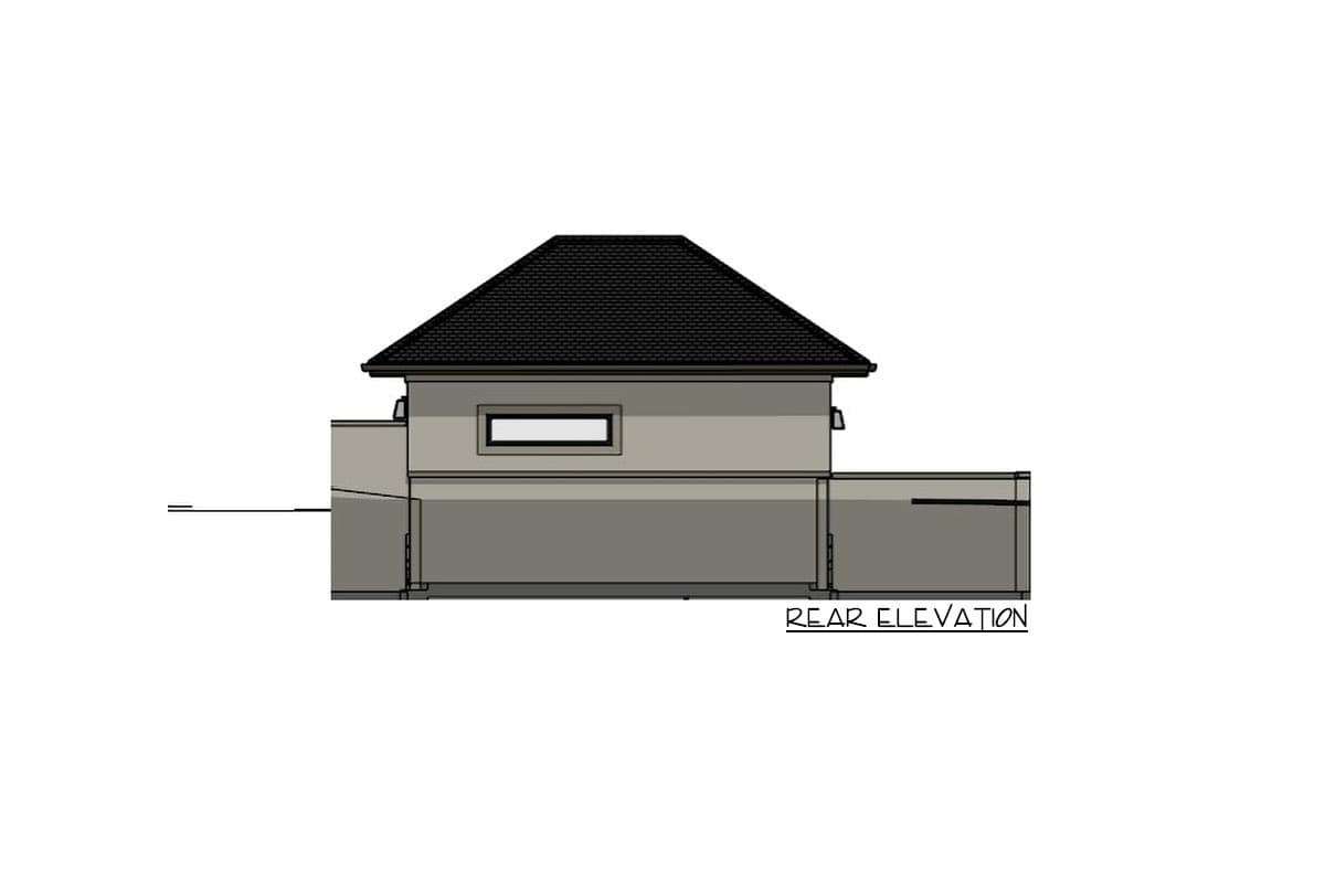Plan 64519SC: Contemporary Pool House Plan with Covered Porch - Image #13 - Contemporary