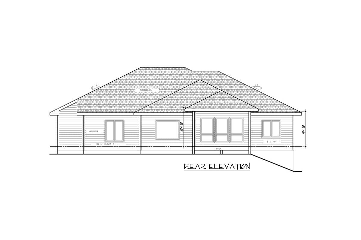 Plan 42688DB: 3-Bed Ranch with Split-bed Layout - Image #11 - Contemporary, Prairie, Ranch