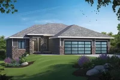 3-Bed Ranch with Split-bed Layout