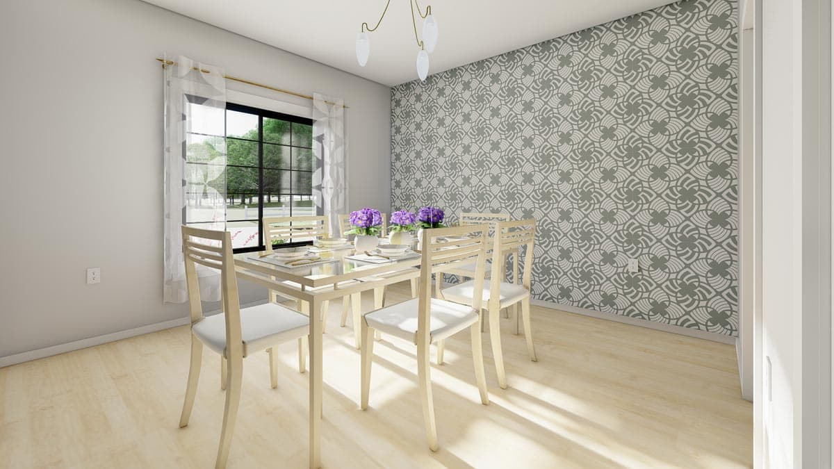 Plan 67816MG: Craftsman House Plan with Flex Room and 2-Car Garage - 1232 Sq Ft - Image #12 - Craftsman, Ranch