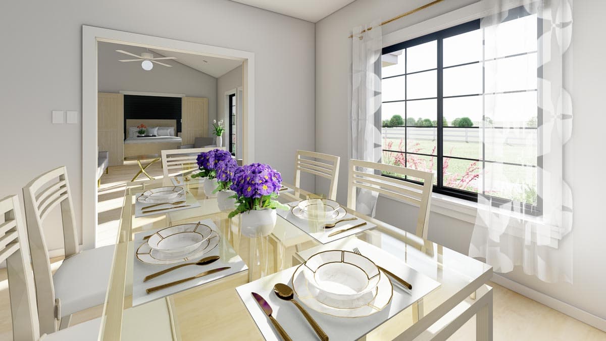 Plan 67816MG: Craftsman House Plan with Flex Room and 2-Car Garage - 1232 Sq Ft - Image #13 - Craftsman, Ranch