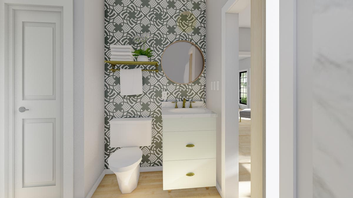 Plan 67816MG: Craftsman House Plan with Flex Room and 2-Car Garage - 1232 Sq Ft - Image #14 - Craftsman, Ranch