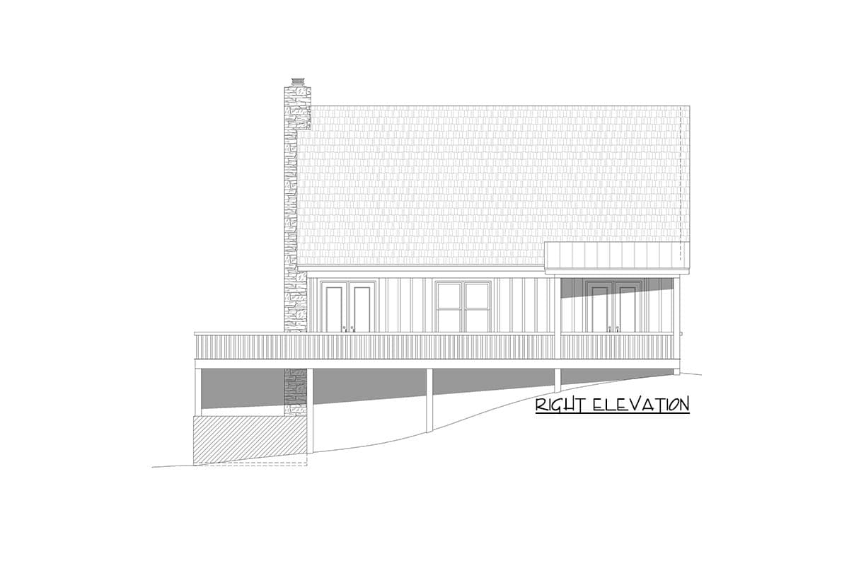 Plan 68806VR: Mountain Craftsman with Wraparound Deck and Option to Finish Basement - Image #5 - Country, Craftsman, Mountain