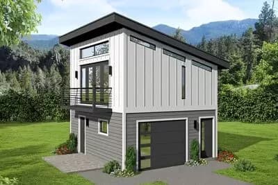 Modern Carriage House with Balcony