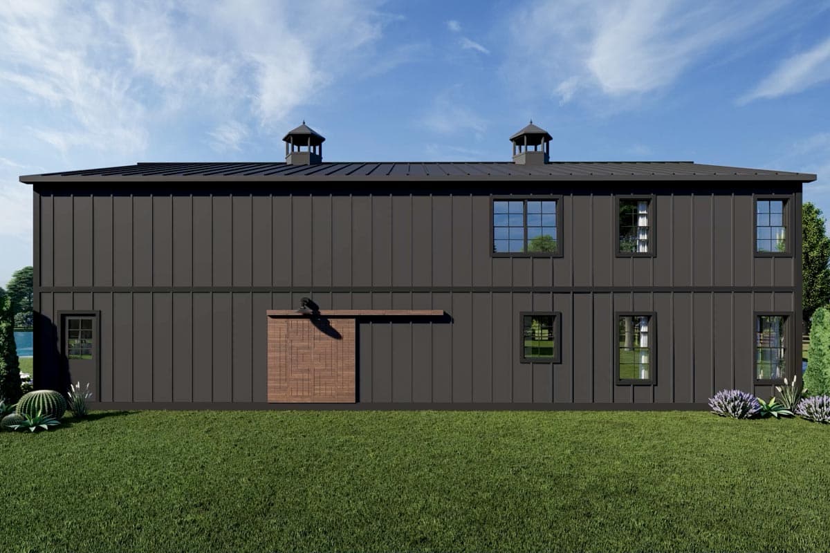 Plan 135075GRA: Deluxe Barndominium with 2-Story Living Room - 2311 Sq Ft - Image #10 - Barndominium, Country, Modern Farmhouse, Rustic, Vacation