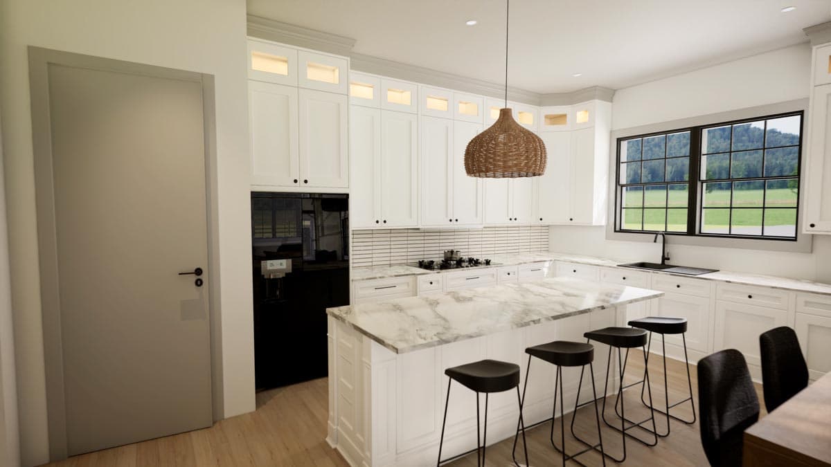 Plan 135075GRA: Deluxe Barndominium with 2-Story Living Room - 2311 Sq Ft - Image #16 - Barndominium, Country, Modern Farmhouse, Rustic, Vacation