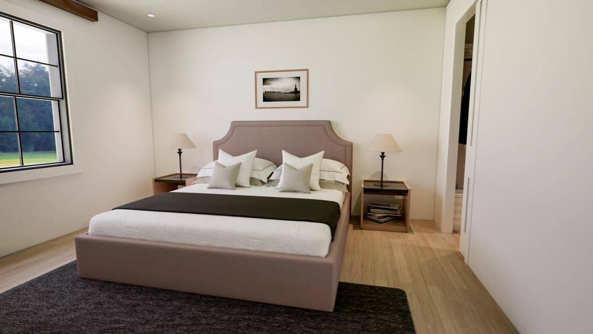 Plan 135075GRA: Deluxe Barndominium with 2-Story Living Room - 2311 Sq Ft - Image #27 - Barndominium, Country, Modern Farmhouse, Rustic, Vacation