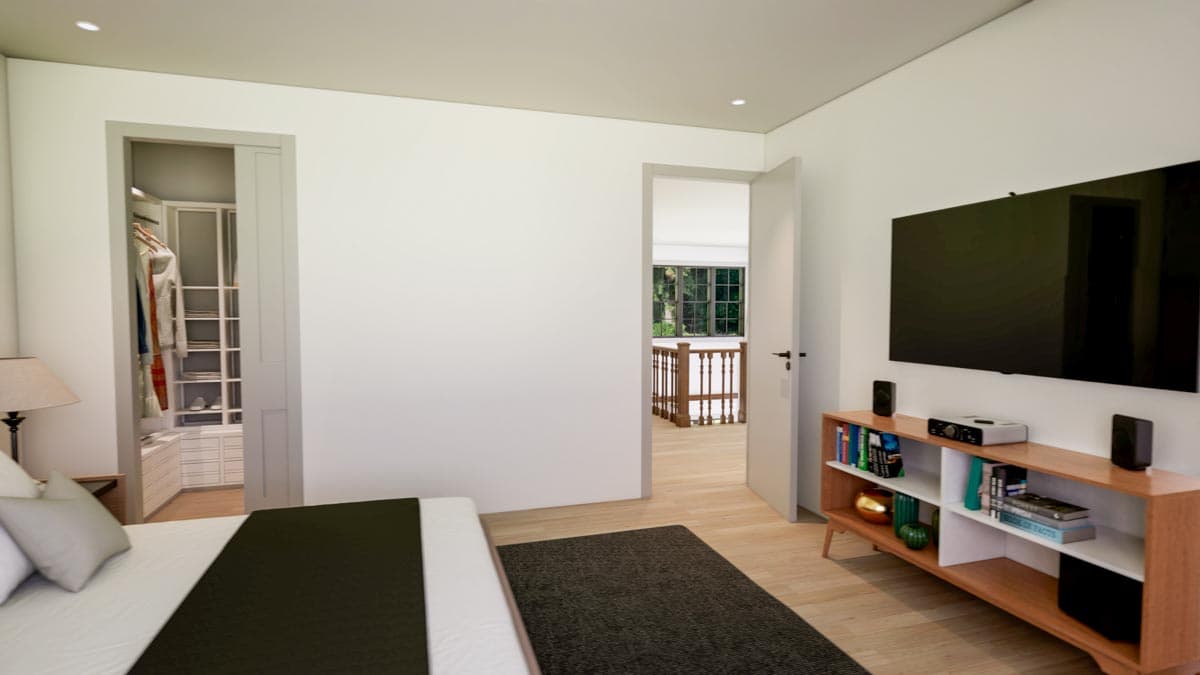 Plan 135075GRA: Deluxe Barndominium with 2-Story Living Room - 2311 Sq Ft - Image #29 - Barndominium, Country, Modern Farmhouse, Rustic, Vacation