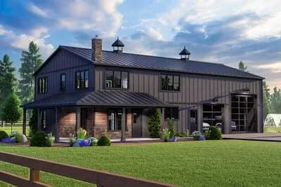 Deluxe Barndominium with 2-Story Living Room - 2311 Sq Ft