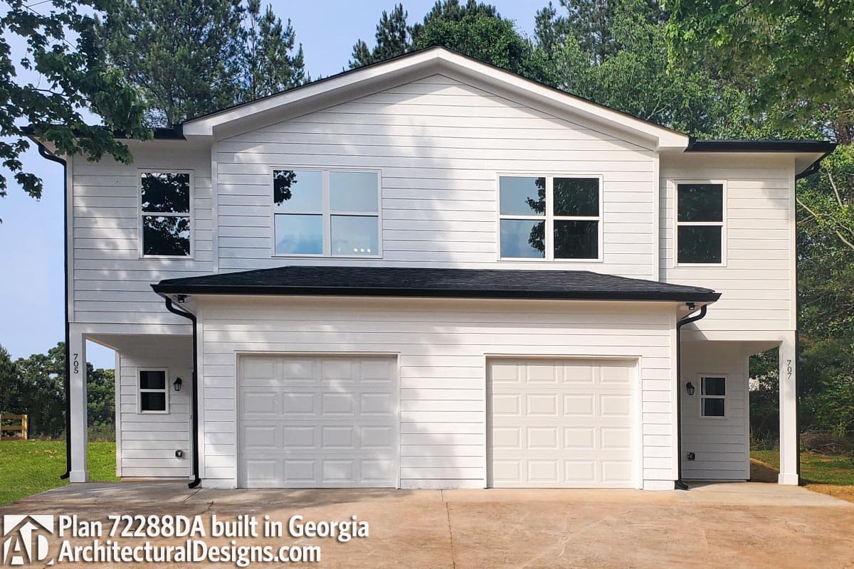 build gallery item - Duplex House Plan 72288DA Comes to Life in Georgia