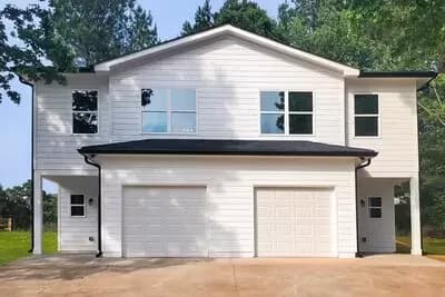 4 Bed Duplex House Plan with Matching 1284 Square Foot Units