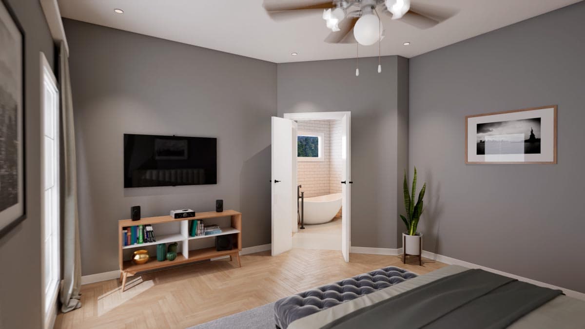 Plan 83827JW: Country House Plan with Full Wrap-around Porch and a Home Office - 1854 Sq Ft - Image #9 - Country, Farmhouse, Ranch, Traditional