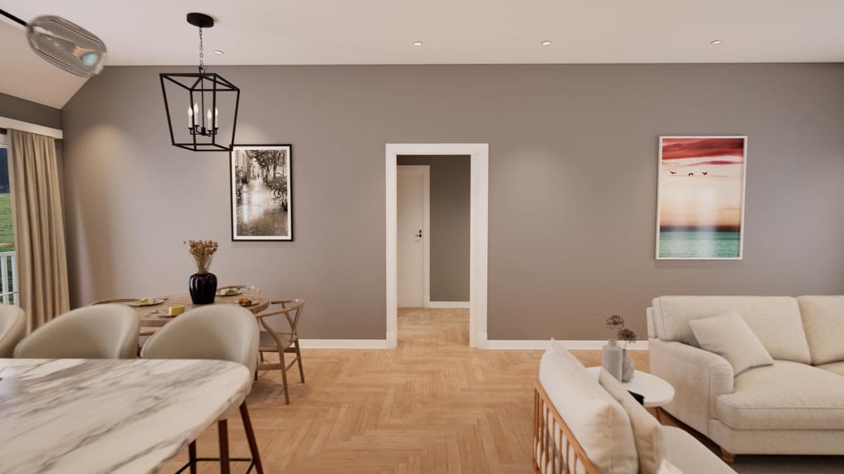 Plan 83827JW: Country House Plan with Full Wrap-around Porch and a Home Office - 1854 Sq Ft - Image #13 - Country, Farmhouse, Ranch, Traditional