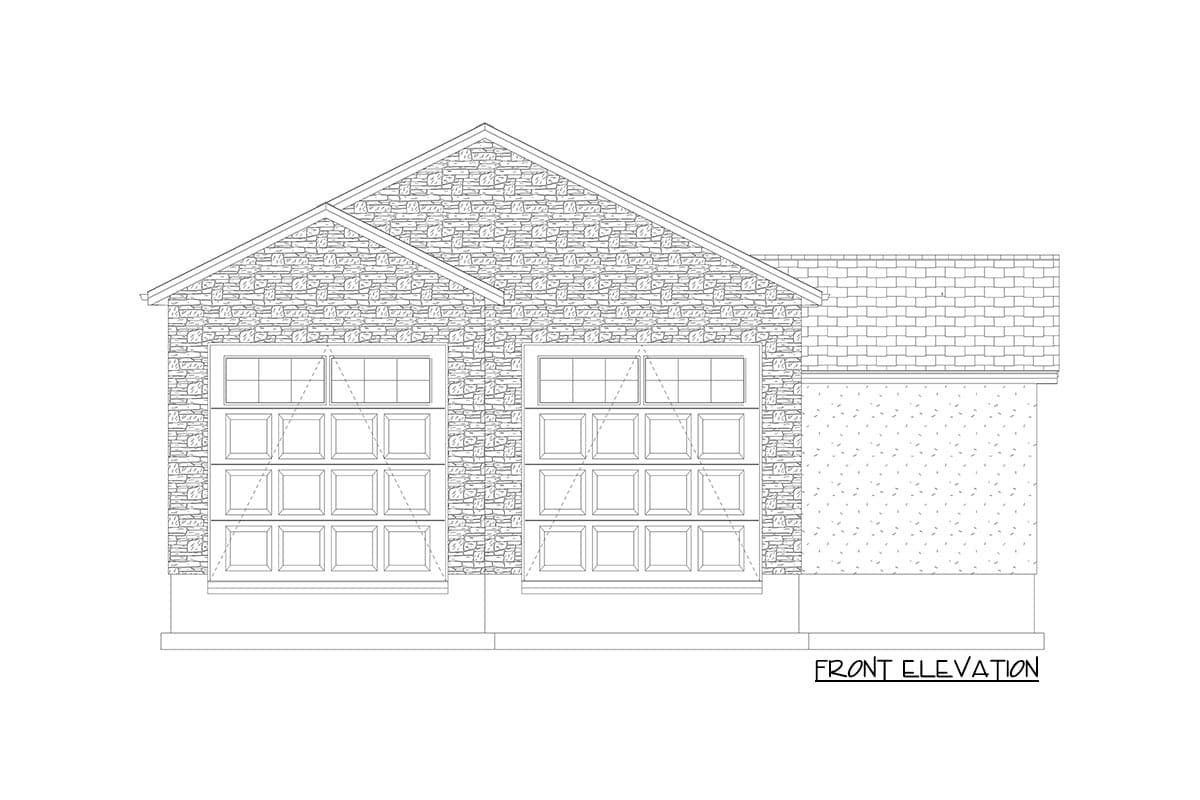 Plan 61248UT: Detached Double Garage with Pool Bath - Image #8