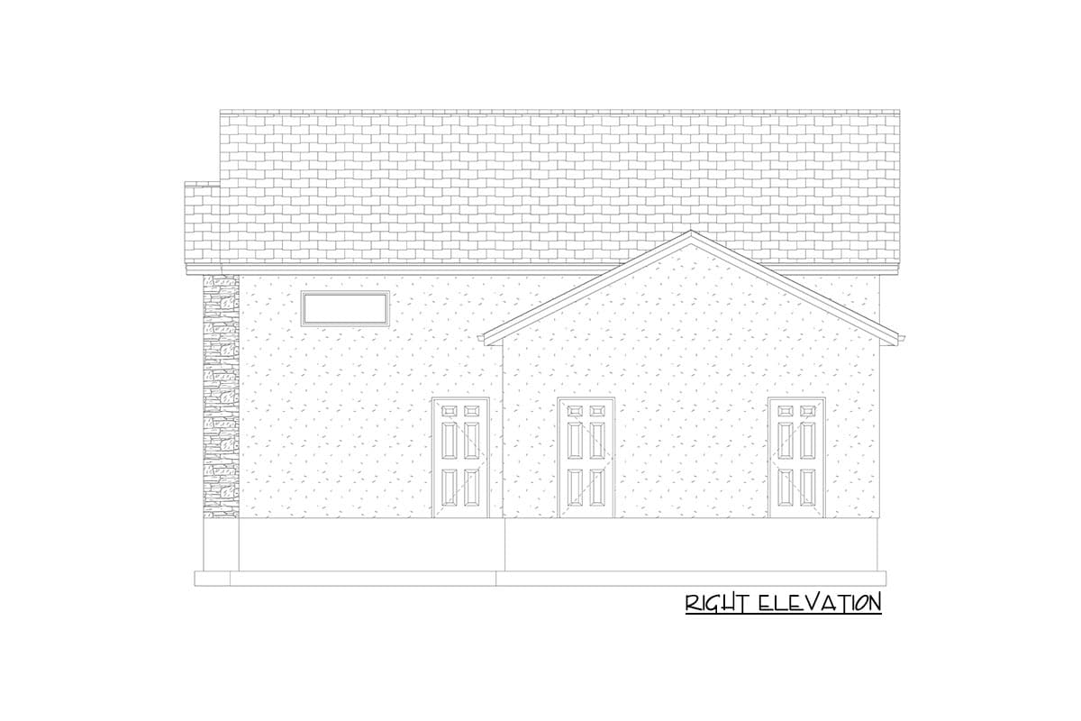 Plan 61248UT: Detached Double Garage with Pool Bath - Image #11