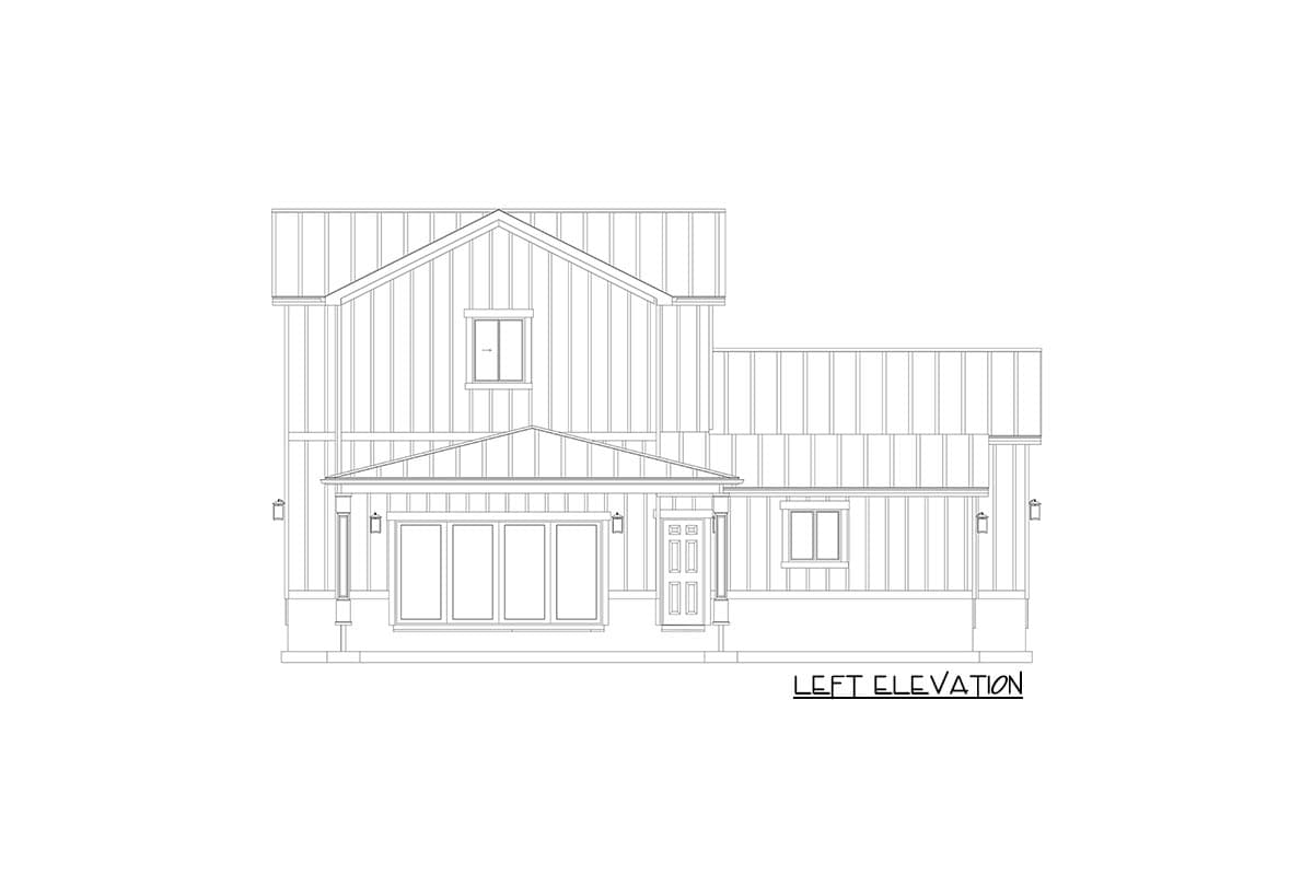 Plan 61249UT: 2-Bed Carriage Farmhouse with RV Garage - Image #20 - Barndominium, Carriage, Country, Farmhouse, Modern Farmhouse, New American