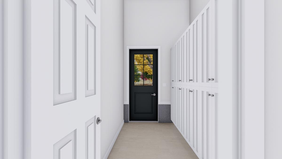 Plan 61249UT: 2-Bed Carriage Farmhouse with RV Garage - Image #9 - Barndominium, Carriage, Country, Farmhouse, Modern Farmhouse, New American