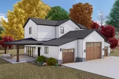 2-Bed Carriage Farmhouse with RV Garage