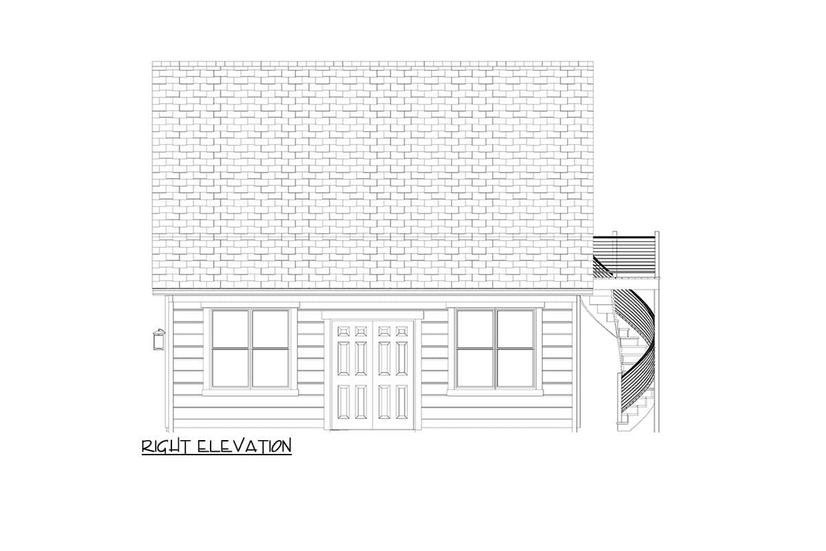 Plan 61256UT: Detached Garage with Bonus Room and Covered Porches - Image #12 - Carriage, Country