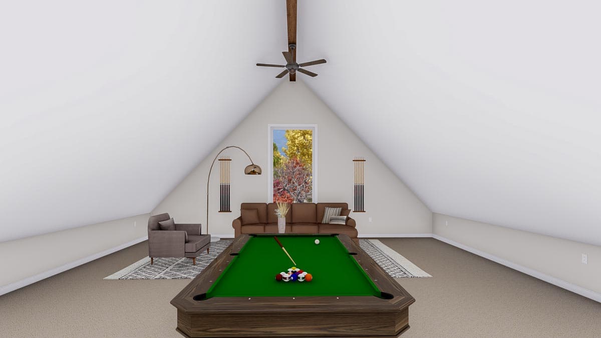 Plan 61256UT: Detached Garage with Bonus Room and Covered Porches - Image #8 - Carriage, Country