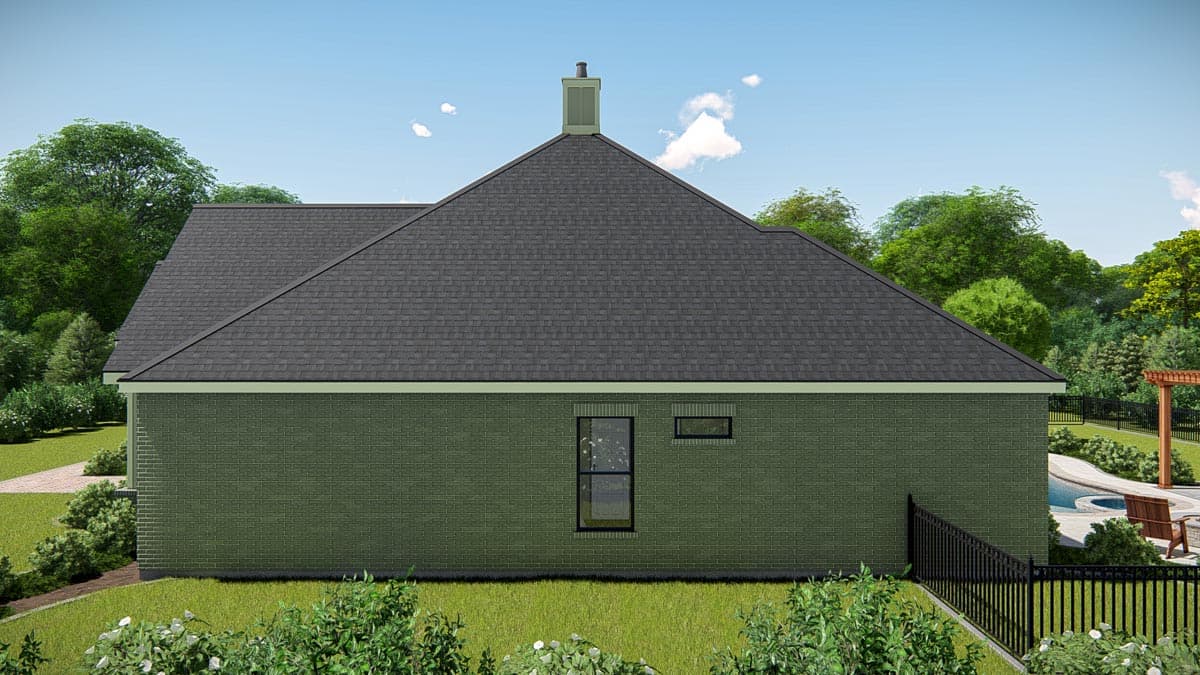 Plan 25423TF: New American Ranch Home Plan with Home Office and Media Room - 2812 Sq Ft - Image #12 - Craftsman, New American, Ranch