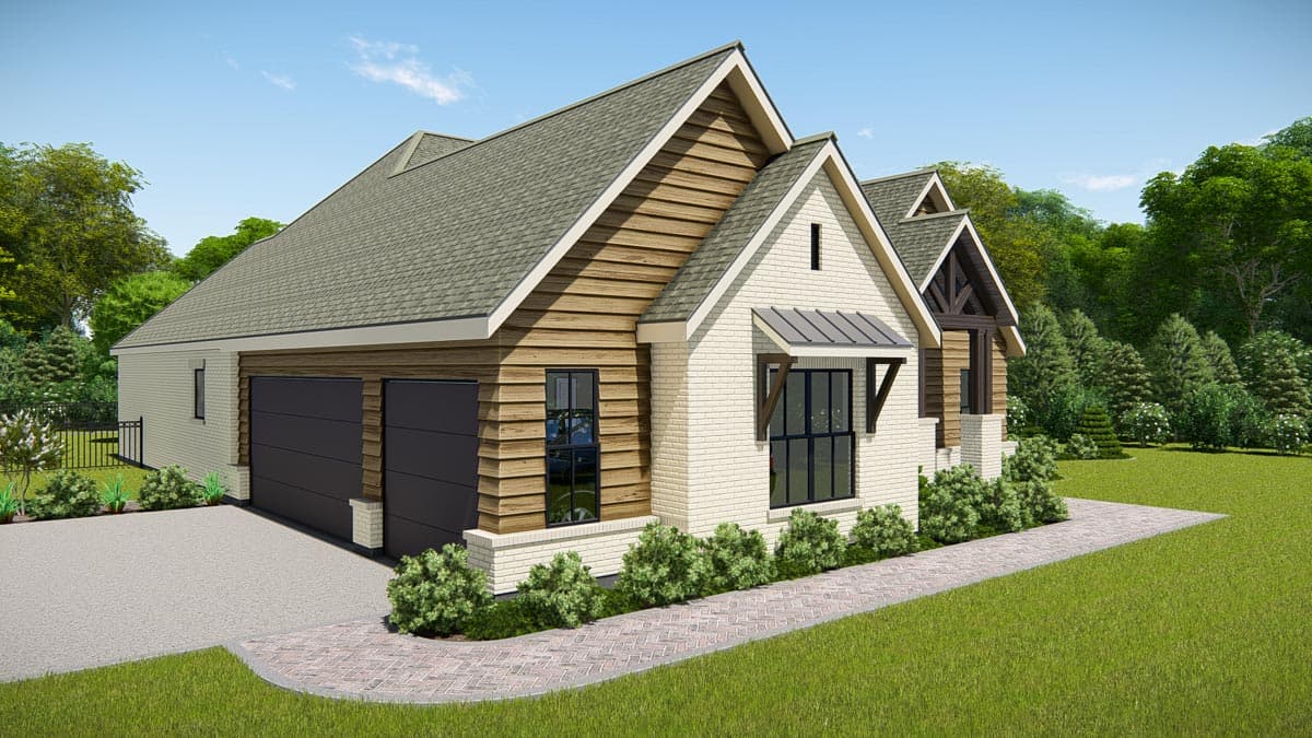 Plan 25423TF: New American Ranch Home Plan with Home Office and Media Room - 2812 Sq Ft - Image #17 - Craftsman, New American, Ranch