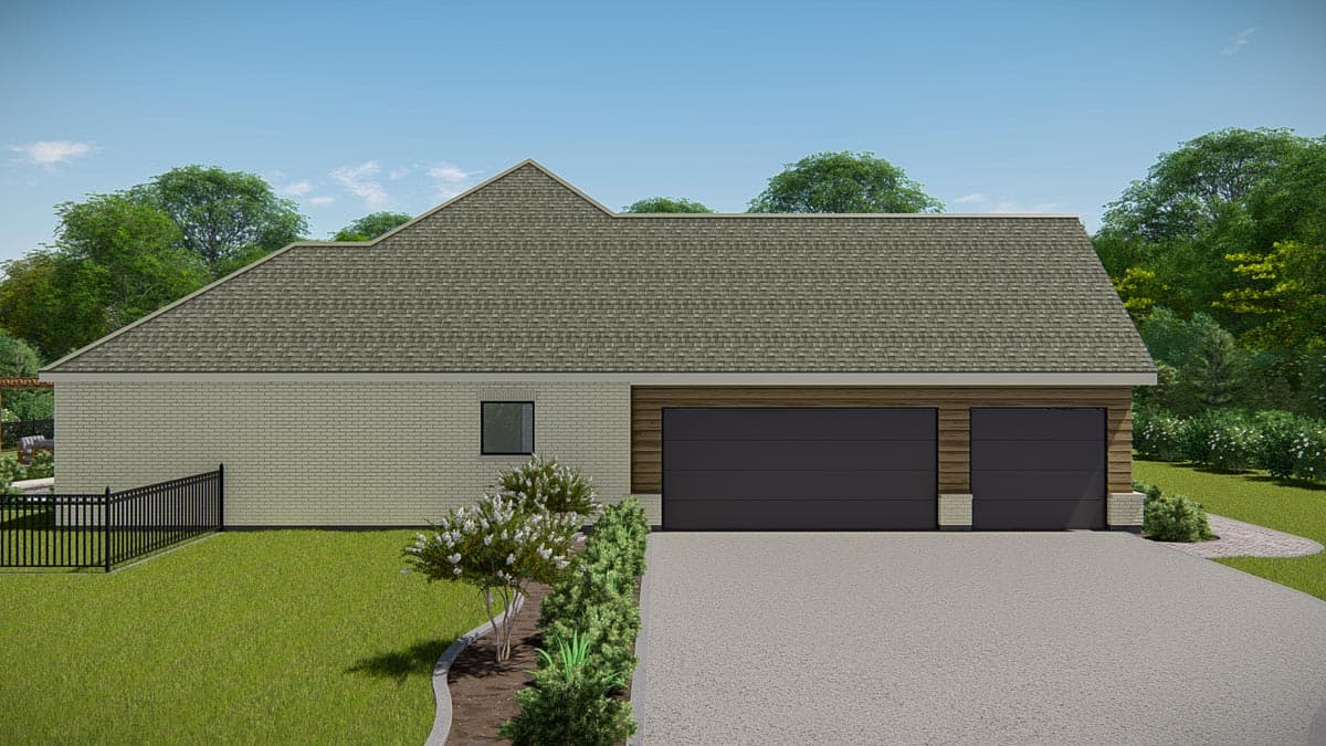 Plan 25423TF: New American Ranch Home Plan with Home Office and Media Room - 2812 Sq Ft - Image #18 - Craftsman, New American, Ranch