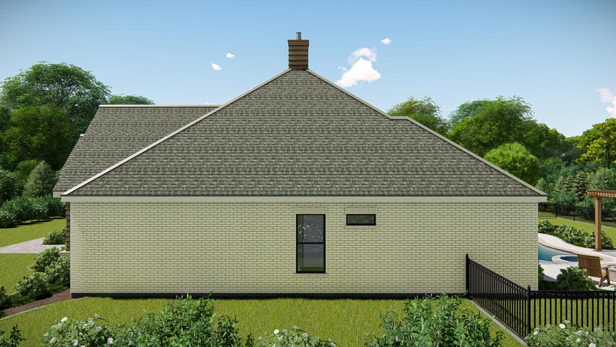 Plan 25423TF: New American Ranch Home Plan with Home Office and Media Room - 2812 Sq Ft - Image #25 - Craftsman, New American, Ranch