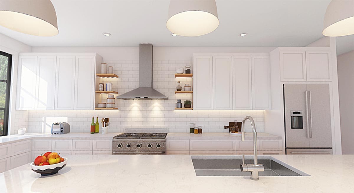 Plan 69778AM: Contemporary Northwest Home Plan with Open-concept Living Space - Image #5 - Contemporary, Mid Century Modern, Modern, Northwest