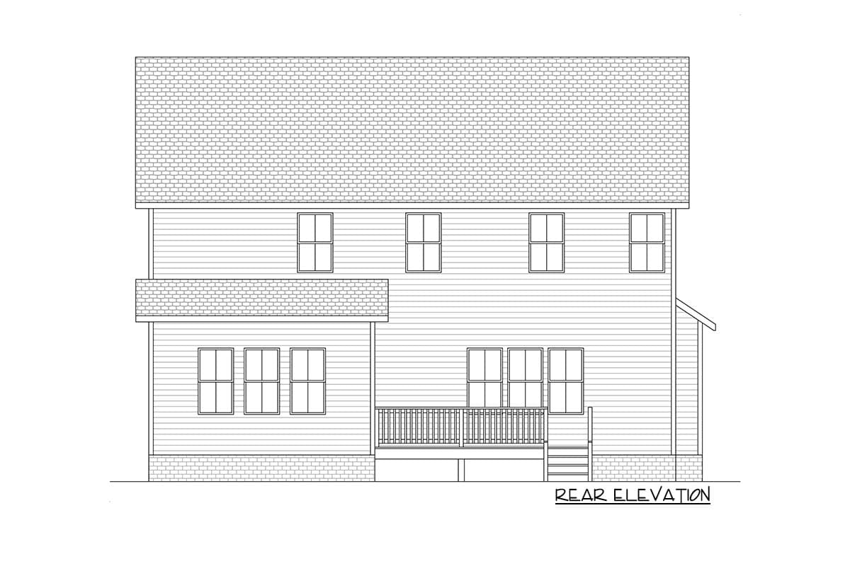 Plan 260012RVC: New American House Plan with Home Office and Back Deck - 2739 Sq Ft - Image #18 - Country, Craftsman, New American, Traditional